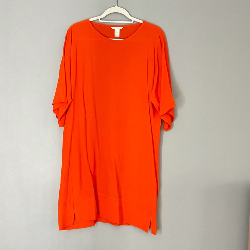 Orange Tshirt style dress